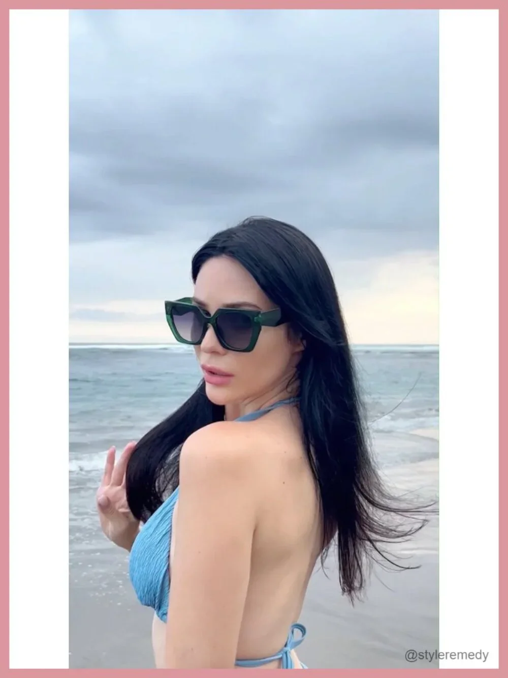 Oversized Square Polarized Sunglasses for Women
